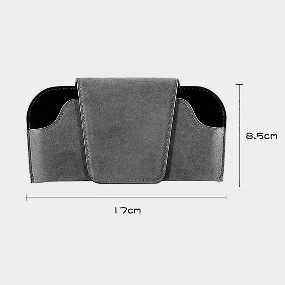 Car Storage Tools Sun Visor Glasses Holder Multi-functional Wear-Resistant Car Storage Box Cowhide Auto Sunglasses Holder