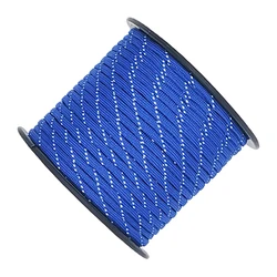Multifunctional Reflective Paracord Rope for Outdoor Adventures - 4mm 7 - Core (Blue)