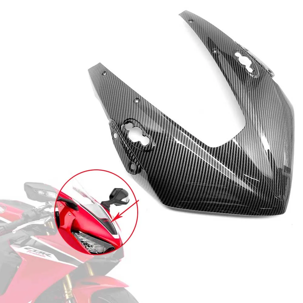 

Motorcycle ABS Carbon Fiber Front Headlight Cowl Nose Hood Shell Fairing For Honda CBR1000RR CBR 1000RR 1000RR 2017 2018 2019