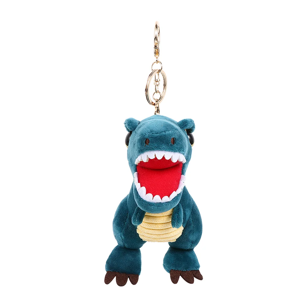 

Bags Keychain Miss Holder Animals Plush Super Soft Short Dinosaur Cartoon Keyring
