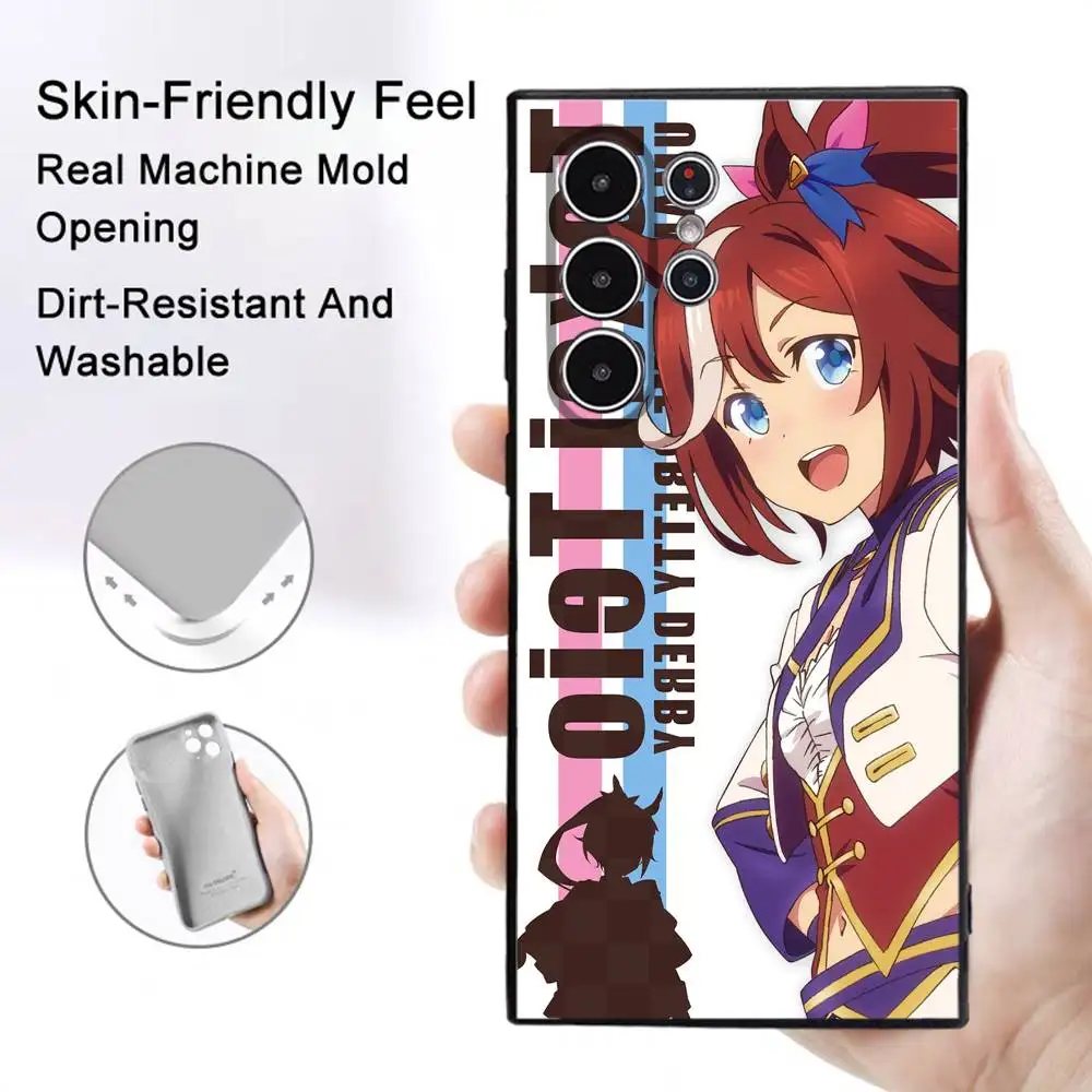Frosted Non-Slip Anime U-Umamusume Phone Case - Full Cover Soft Case