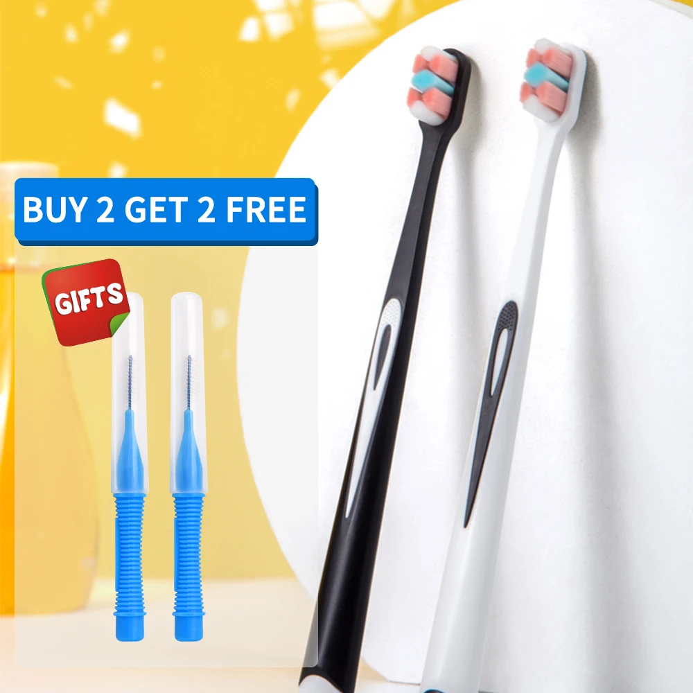 Tooth Brush Oral Hygiene Care Ultra-fine Soft Hair Eco Friendly Portable Travel Fiber Nano with Box Y-kelin,tooth brush