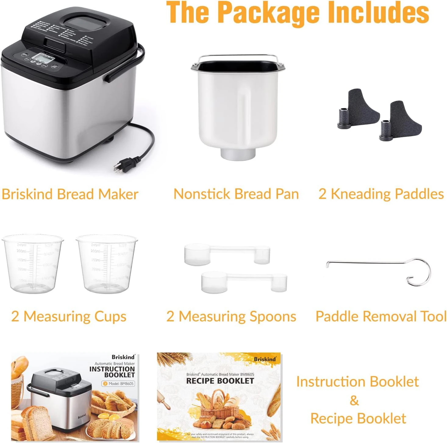 19 in 1 Programs Fully Automatic Multifunctional 1.5LB Bread Maker Stainless Steel Bread Maker Machine