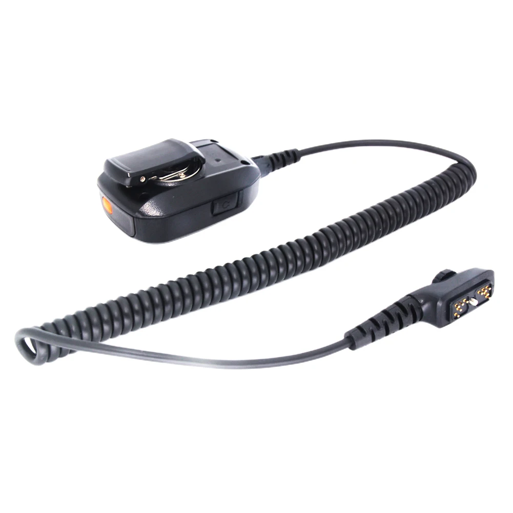 SM18N2 Walkie Talkie Back Clip Remote Speaker Microphone 3.5mm Audio Jack Replacement IP54 for Hytera HYT PD702 PD700 PD700G