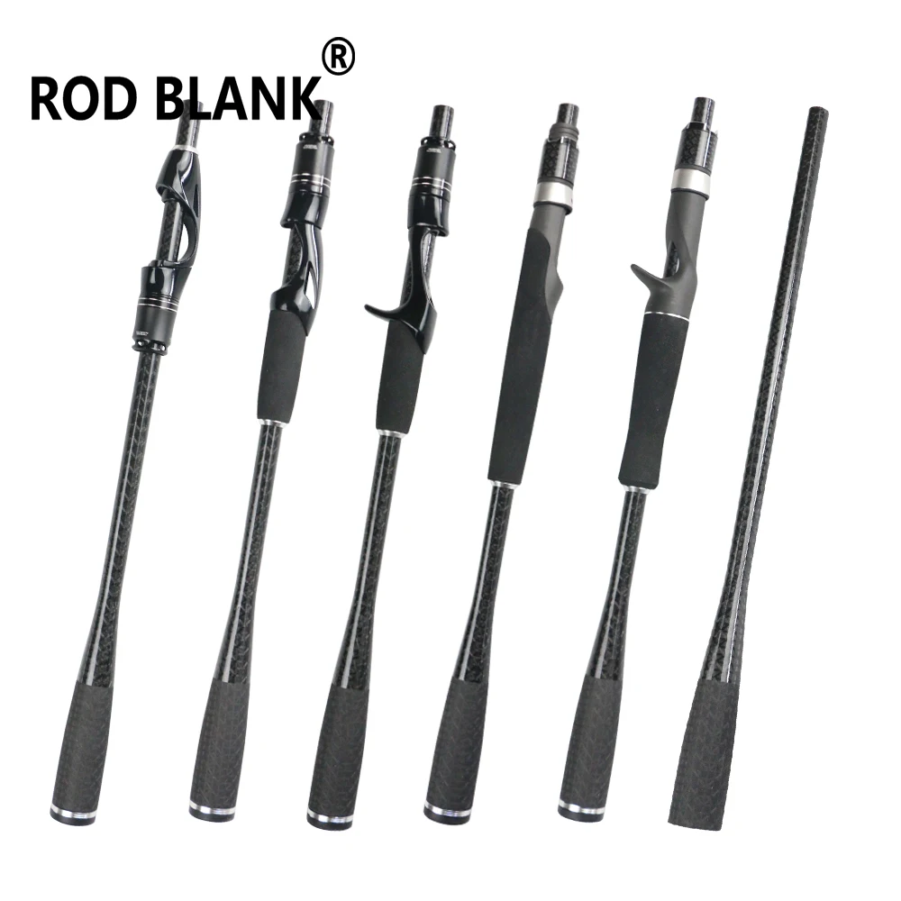 Rod Blank 1 Set Spinning Casting Handle Kit one full piece Carbon Fiber ...