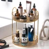 360 Degree Rotating Makeup Organizer Light Luxury Skincare Holder Rack Versatile Space-Saving for Dressing Table Washing Table 1