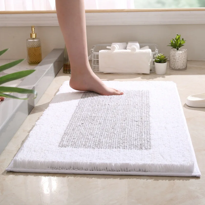 Memory Foam Bath Mat Super Absorbent Doormat Thicken Toilet Rugs Soft  Bathtub Side Foot Pad Non-slip Bathroom Floor Mats - AliExpress