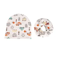 Autumn Winter Baby Scarf Hat Set for Boys and Girl Cartoon Car Deer Baby Boy Hat Kids Beanies Children Cap Warm Infant Hats 4