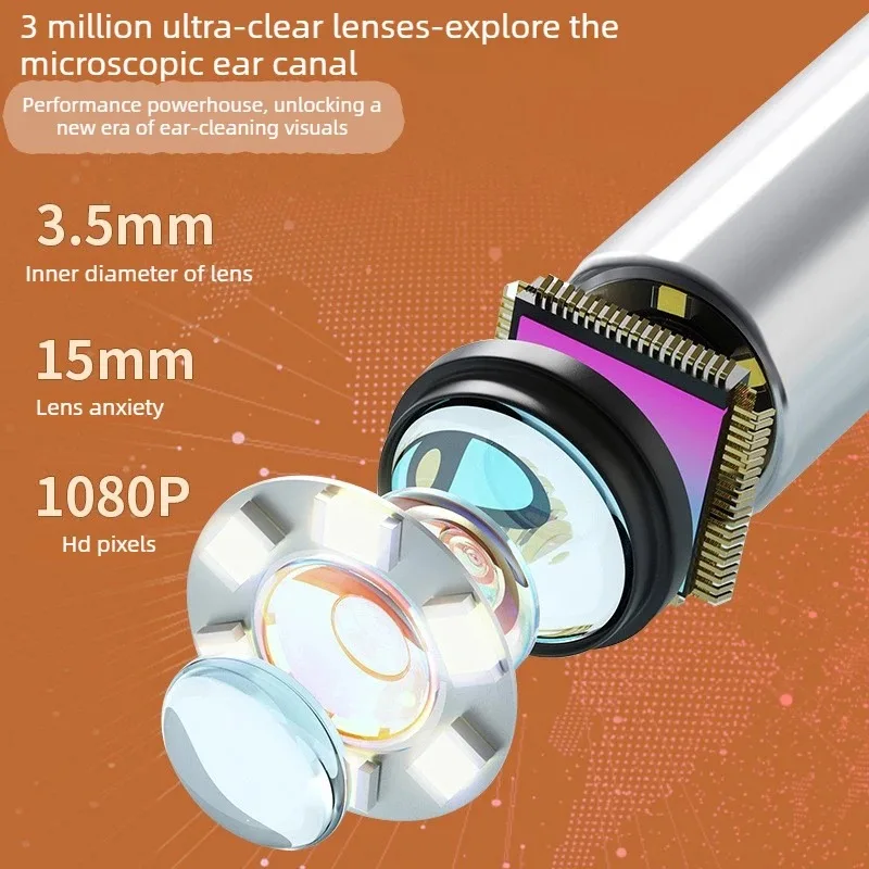 รูปสินค้า เครื่องทำความสะอาดหูอัจฉริยะ พร้อมกล้อง WiFi ชาร์จ USB-C