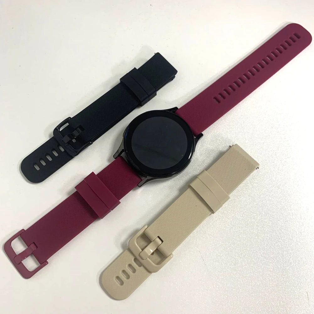 Silicone Sport Strap - Versatile 20/22mm Wristband Bracelet