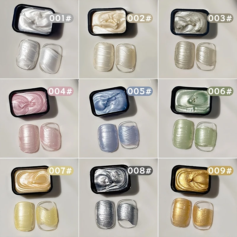 9 colors pearl gloss solid nail polish new popular pat-pat gel nail polish semi-permanent nail art soak off UV LED gel Christmas - 4