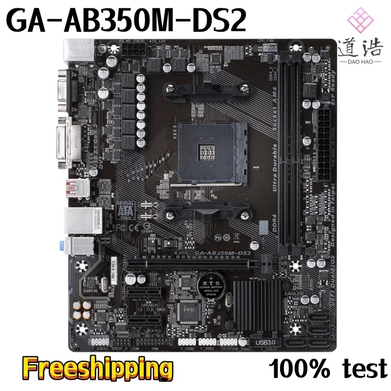 For GA-AB350M-DS2 Motherboard 32GB Socket AM4 DDR4 Micro ATX B350 Mainboard MA 4 For GA-AB350M-DS2 Motherboard 32GB Socket AM4 DDR4 Micro ATX B350 Mainboard MA - Image 2