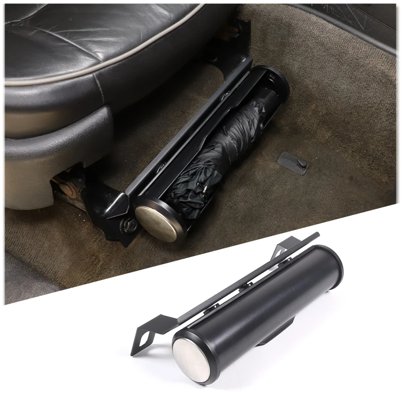 

Aluminum Alloy Car Co-pilot Seat Umbrella Storage Box Holder Organizer Barrel For Hummer H3 2005-2009 Auto Interior Accessories
