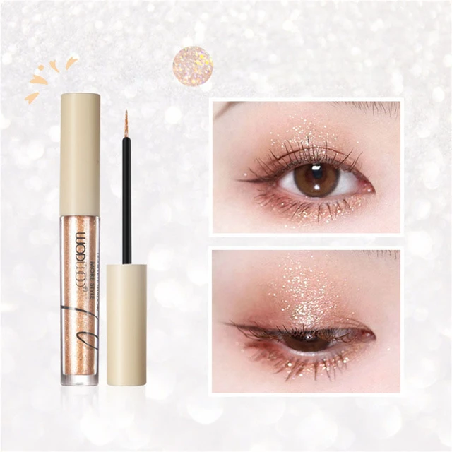 Glitter Liquid Eyeshadow Glitter Eye Makeup Galaxy Liquid Eyeshadow Korean  Makeup, Pigmented, Long Lasting, Quick Drying, Loose Glitter Glue for