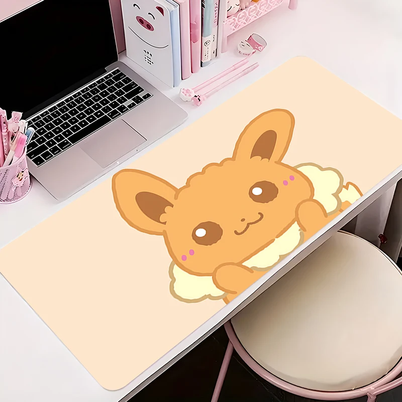 900x400 Mouse Pad Deskmat Laptop P-pokemon Eevee Office Mousepad Desk Decor Extended Mouse Pad Pc Keyboard Mat Oversize Desk Pad 2
