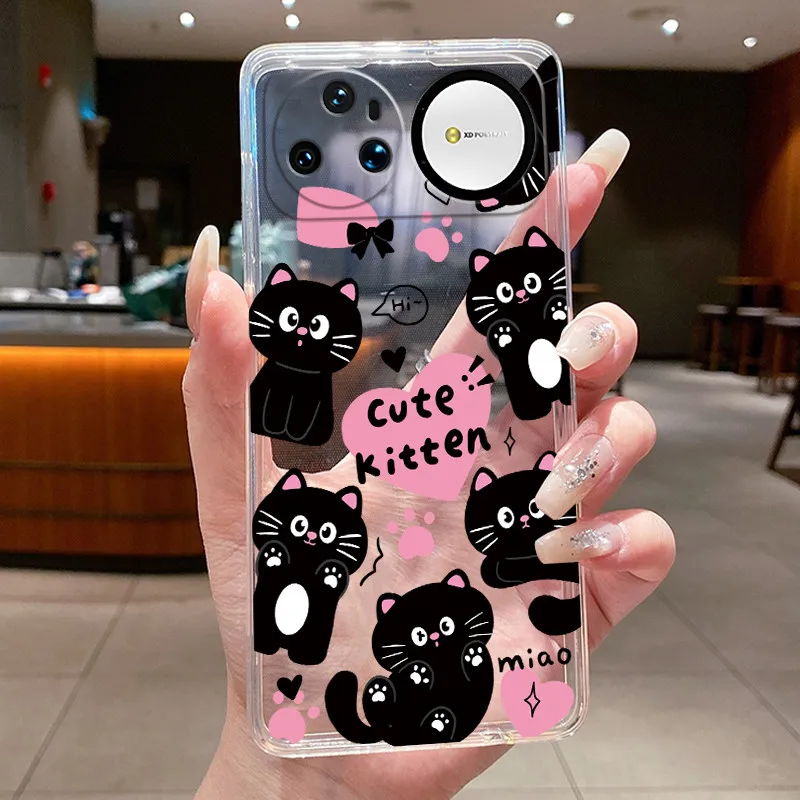 Clear Luxury Fashion Butterfly Flowers Soft TPU Phone Case