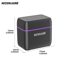 KOSHARE 1.5V AA 4255mWh AAA 1100mWh Rechargeable Lithium Battery Charger Set  With LED Indicator Arc-look Fast Charging Case 6