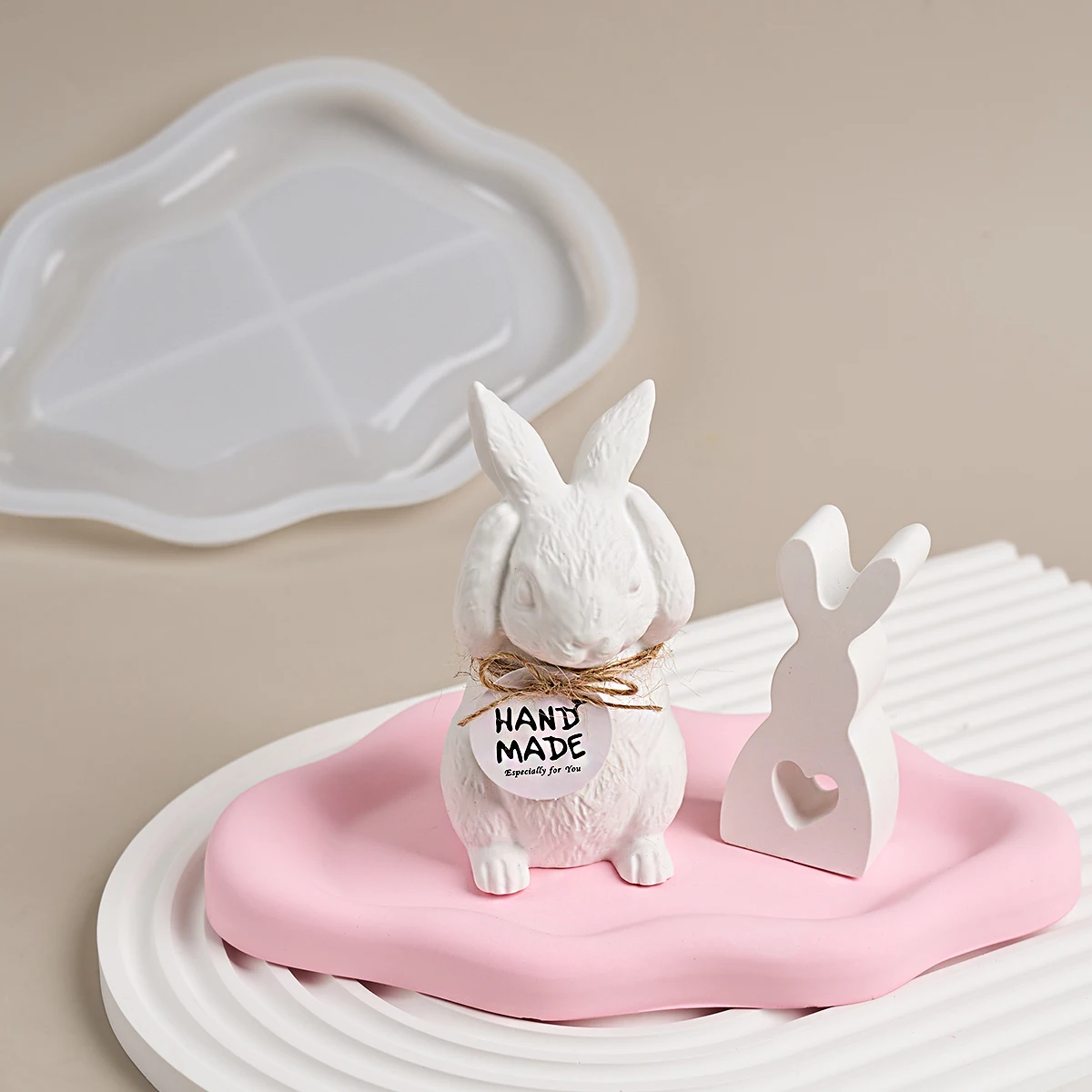Irregular Cloud Tray Silicone Mold DIY Handmade Coffer Cup Base Accessories Storage Board Plaster Concrete Resin Mold Home Decor silicone mold
