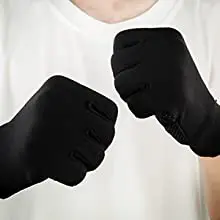 Beheizte, gefütterte Sport-Fahrradhandschuhe, wasserdichter Touchscreen, rutschfeste, leichte Handschuhe zum Laufen, Radfahren, Fahren, Skifahren, Übungen – Detail 4