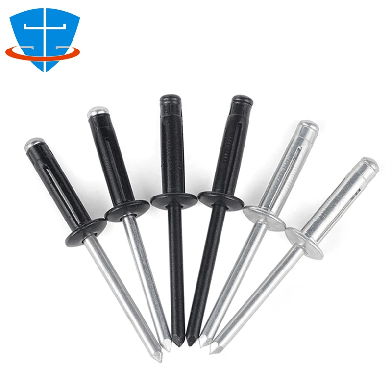 Rivets and Fasteners 50/20x M4 M4.8 Folding Lantern Type Blind Rivet Aluminum Alloy Core-pulling for Automotive Wine Boxes