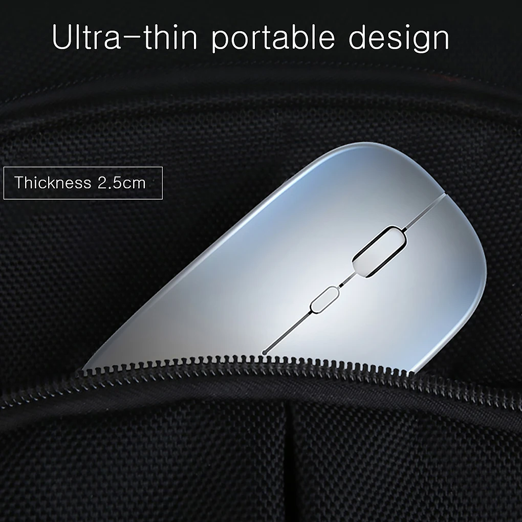 LED Backlit Rechargeable Wireless Silent Mouse USB Mouse Ergonomic Optical Gaming Desktop PC Laptop