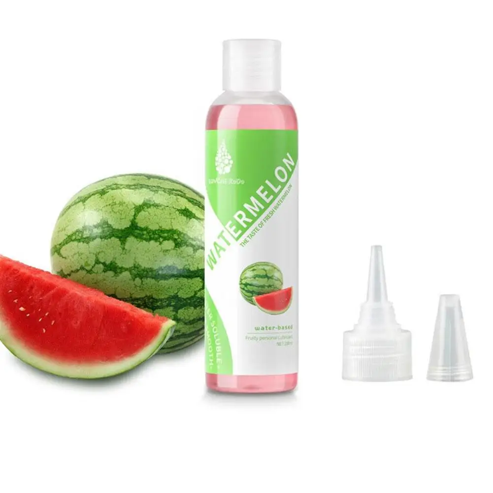 200ml Fruit Flavor Sex toy for women men Lubricant Sex Water-based Strawberry Peach Sex Oil Vaginal Anal Gel Adults 18 ﻿