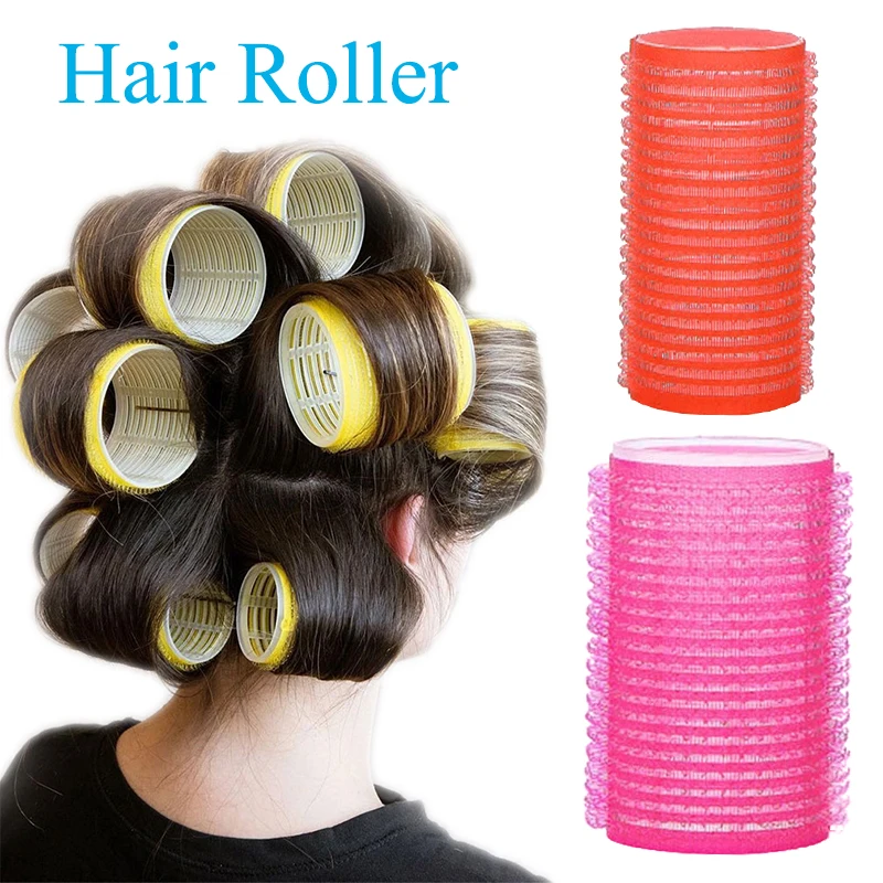 6pcs Hair Rollers Self-Adhesive Hair Curlers Lazy Curler Styling Curling Ribbon Roller Heatless Curling Rod Headband C0023A hair styling tool hair curling tools