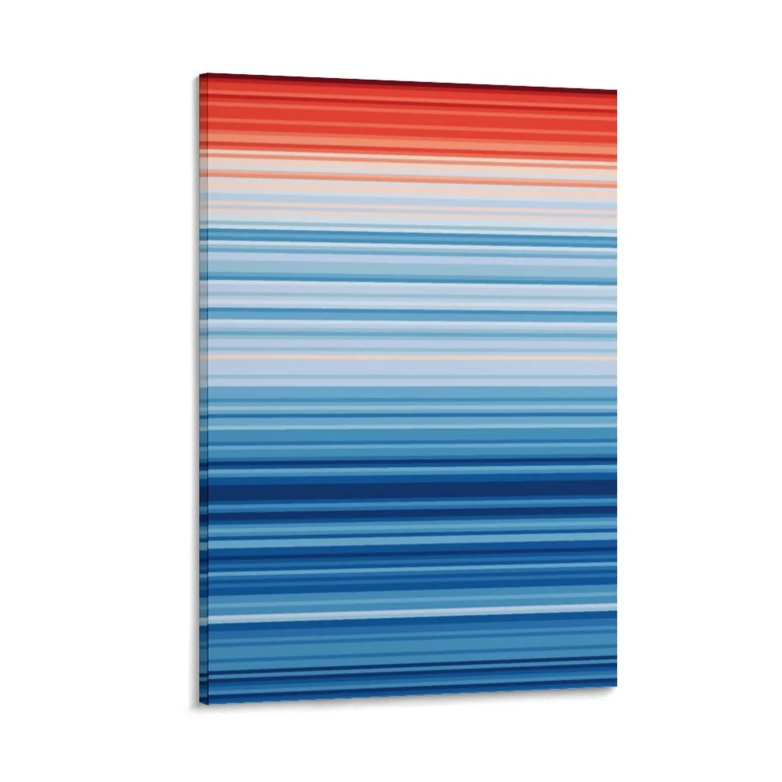 

Climate Change Stripes Canvas Painting vintage home decor Bedroom deco