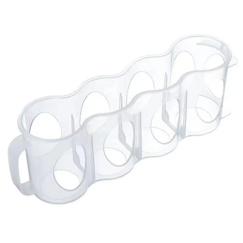 1PC Refrigerator Drink Container Kitchen Drink Organizer Food with Four Compartments Beer Cans Kitchen Organizing Storage Goddes 5
