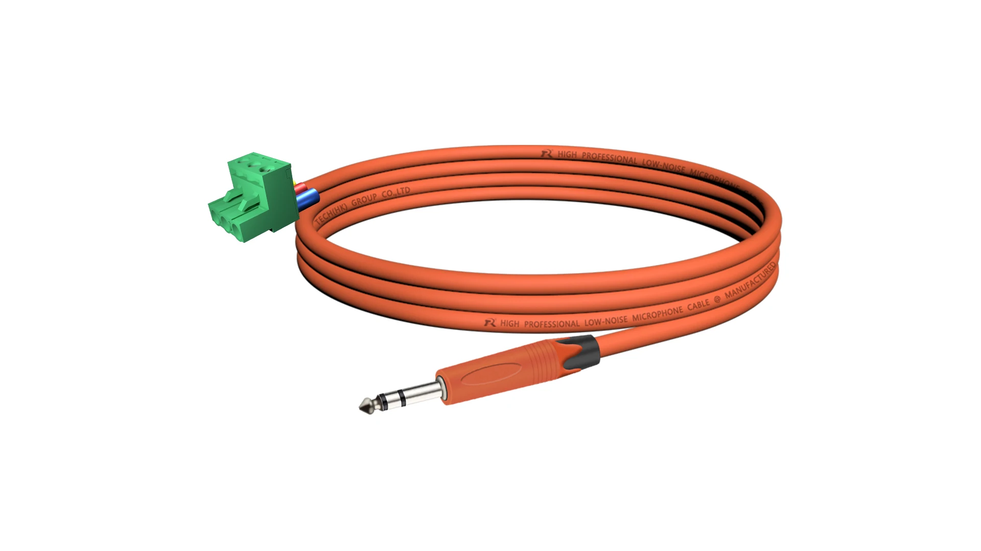 6,35/6,5mm TRS auf 3-Pin Phoenix Audiokabel 1/4" Stereo-Stecker auf 5,08mm 3-Pin PCB Schraubklemmenadapter Anschlusskabel – Detail 17