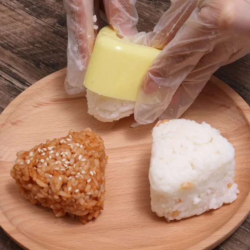 DIY Sushi Mold Maker New Food Press Non Stick Rectangular Triangle Sushi Kit Japanese Tools Kitchen Bento Onigiri Rice Ball Set