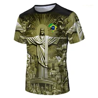 Été nouveau brésil jésus maillots de Football Wifru entraînement de Football en plein air uniformes respirants t-shirts à séchage rapide pour hommes hauts pour enfants 4