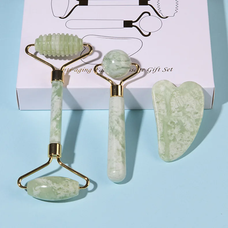 Natural Jade Face Massager, Gua Sha Stone, Facial Board, Acupoint, Eye Care, SPA Massager Tool, Massage Visage тени для век art visage angels тон 05 ванильный