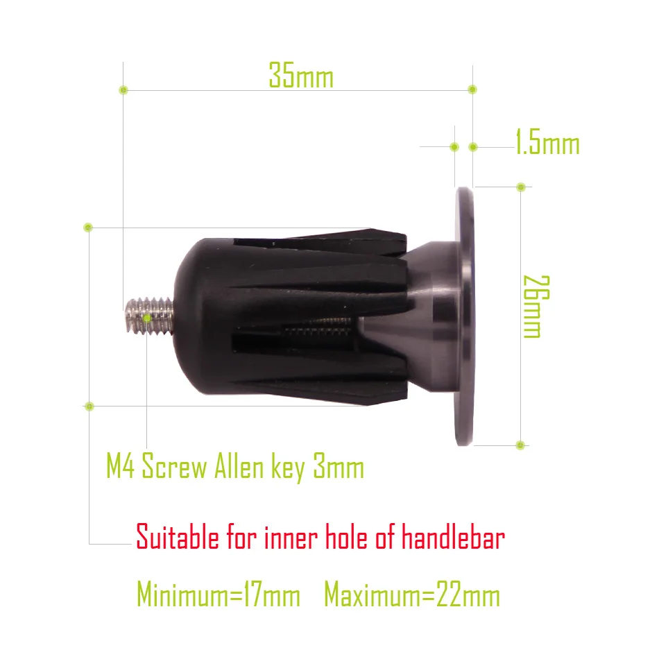 Road Mountain Bike Handlebar Cap Bicycle Handle Bar Cover End Plugs Inflated Aluminum Alloy Lock One Pairs Mtb Accessories bicycle accessories bicycle handlebar cap bicycle handlebar end plugs