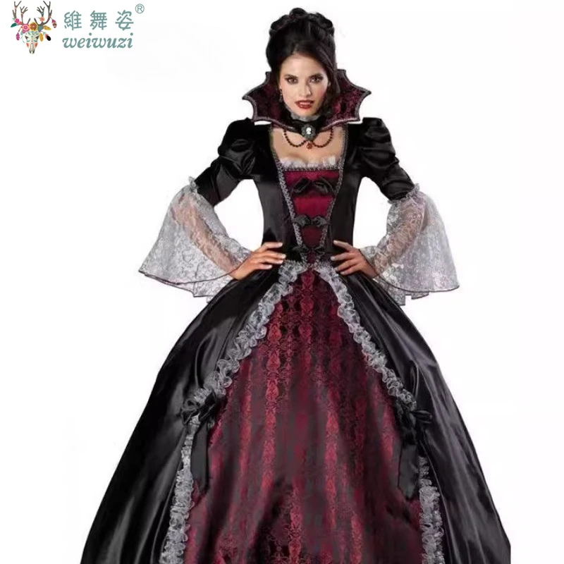 women's red and black sexy dress for a vampire coronation Vampire Bats Gothabilly Dress