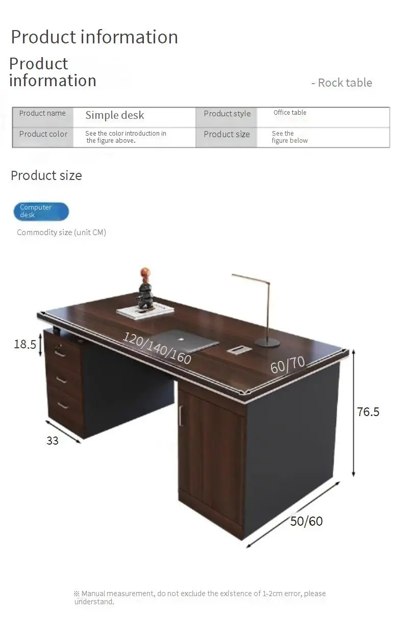 Drawers Storage Office Desk Reception Reception Organizers Floor Computer Desks European Supplies Mesa Escritorio Furnitures
