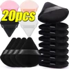 1/20pcs Ultra-Soft Face Loose Powder Puffs Triangle Velvet Facial Beauty Makeup Tools Cosmetic Black Pink Foundation Sponge 1