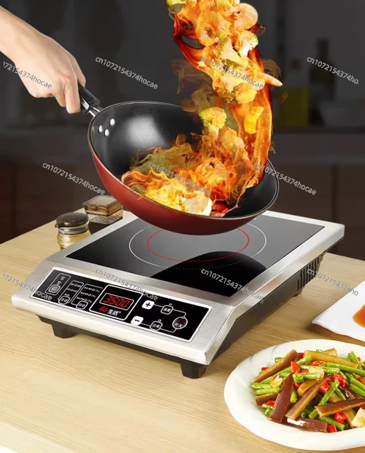 3500W high-power single-head induction cooker button control maximum load-bearing 50KG black crystal panel