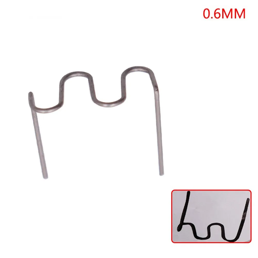 100pc Schweißen Nagel Pistole Nägel Heißer Hefter Heftklammern 0,8/0,6mm Für Kunststoff Schweißer Heißer Schweißen Maschine Schweißen stoßstange Auto Reparatur Kit – Detail 8