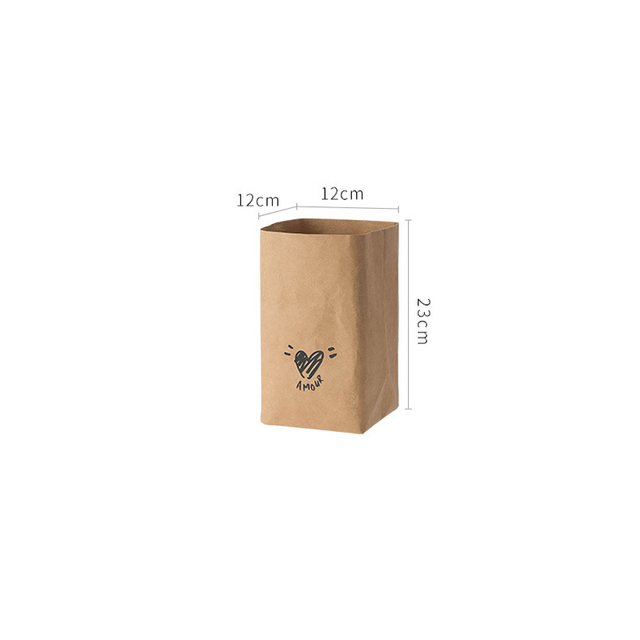Kraft Paper Bag Vegetable Bags Produce Bag Reusable Vegetable Storage Bag Kitchen Fruit Vegetable Food Storage Bag