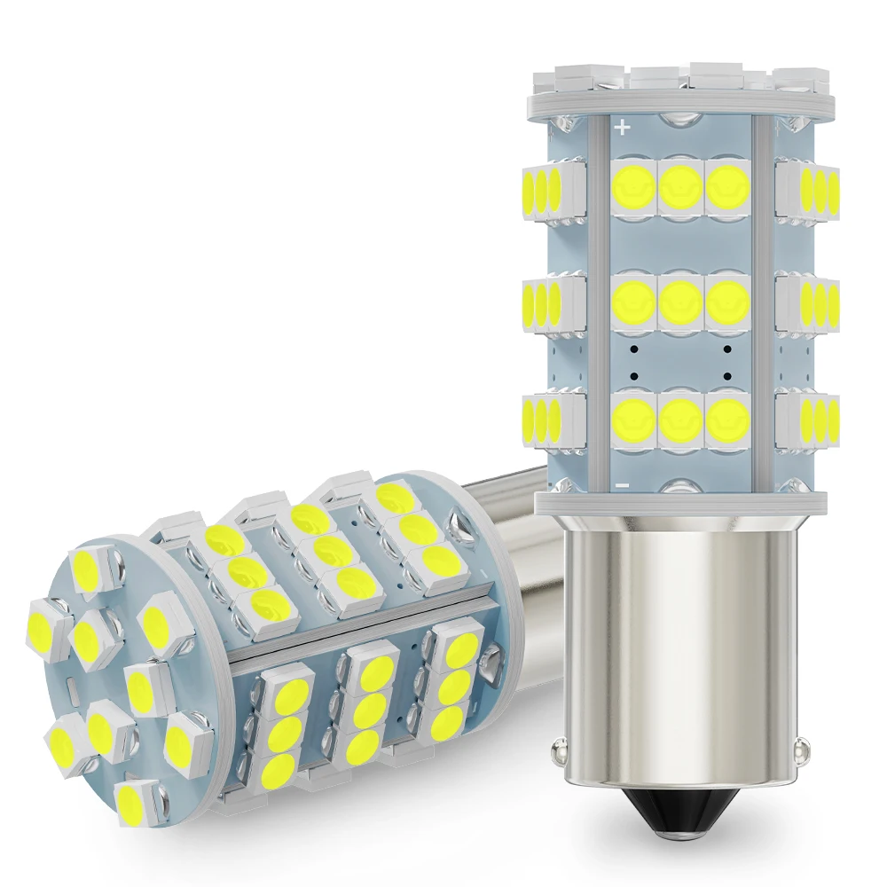 Светодиодные лампы 1156 BA15S P21W P21/5W BAY15D 1157 3157 P27/7W 1210 54SMD автомобильные поворотники