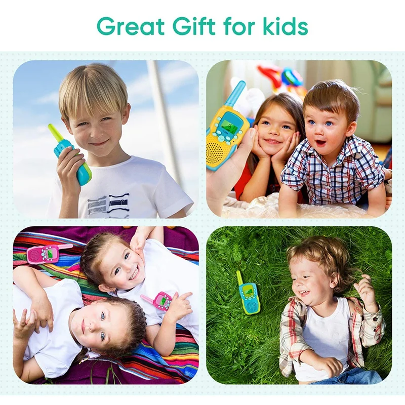 3 PCS Walkie Talkies For Kids, 3 KM Range Indoor Outdoor Activity Stem Toys, Birthday Gifts For Boys And Girls