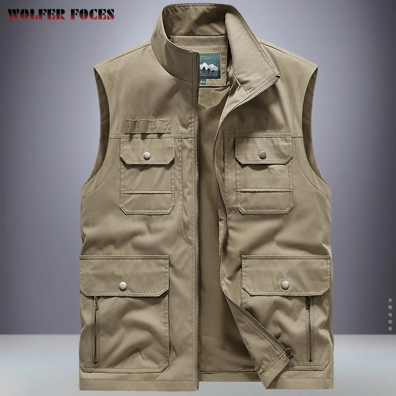 Sleeveless Vest For Men Summer Mesh Jacket Male Men's Clothing Free Shipping Man Tactical Military Waistcoat Motorcyclist Work