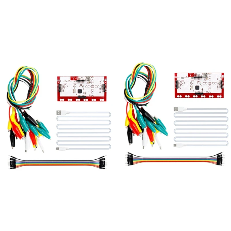 

Комплект GTBL 2X MK Set Deluxe с USB-кабелем Dupond, зажимы типа «крокодил» для Makey