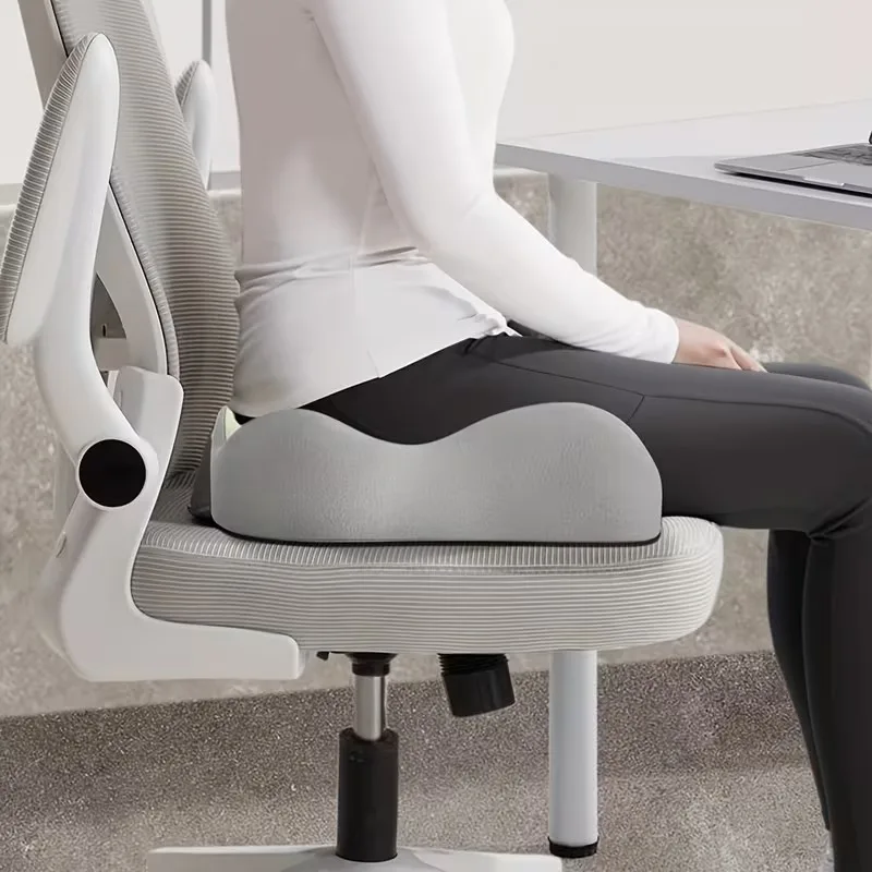 인체공학적 메모리폼 시트쿠션 자동차 및 사무실 의자용 꼬리뼈 지지대 세탁 가능 부드러운 충전재 내구성 있는 패브릭 커버로 편안함 제공
