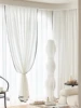 1pc french light   luxury linen mesh black edge small fragrant wind screen window screen 3