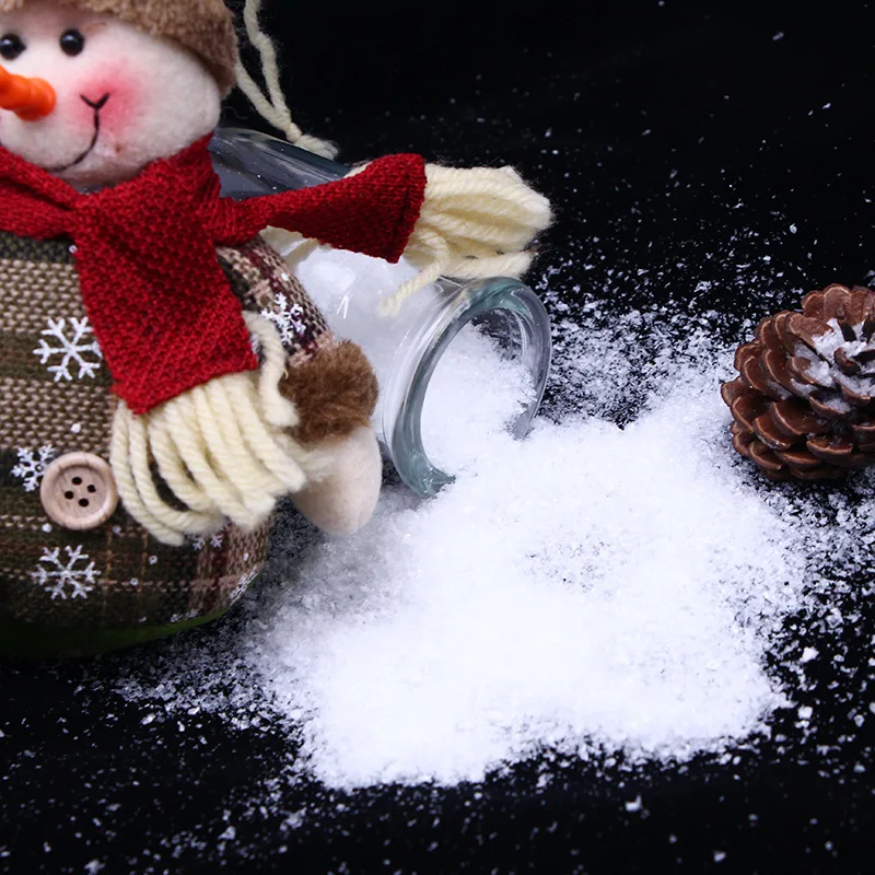 Neige Artificielle 110g Poudre Scintillante - Fausse Neige Réaliste Pour Décorations Noël Et Hiver Bombe Fausse Neige