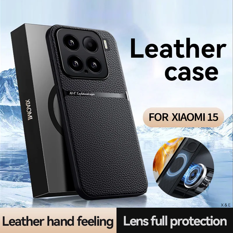 Magnetic PU Leather + TPU Edge Ultra-Thin Drop-Proof Camera Protection Cover