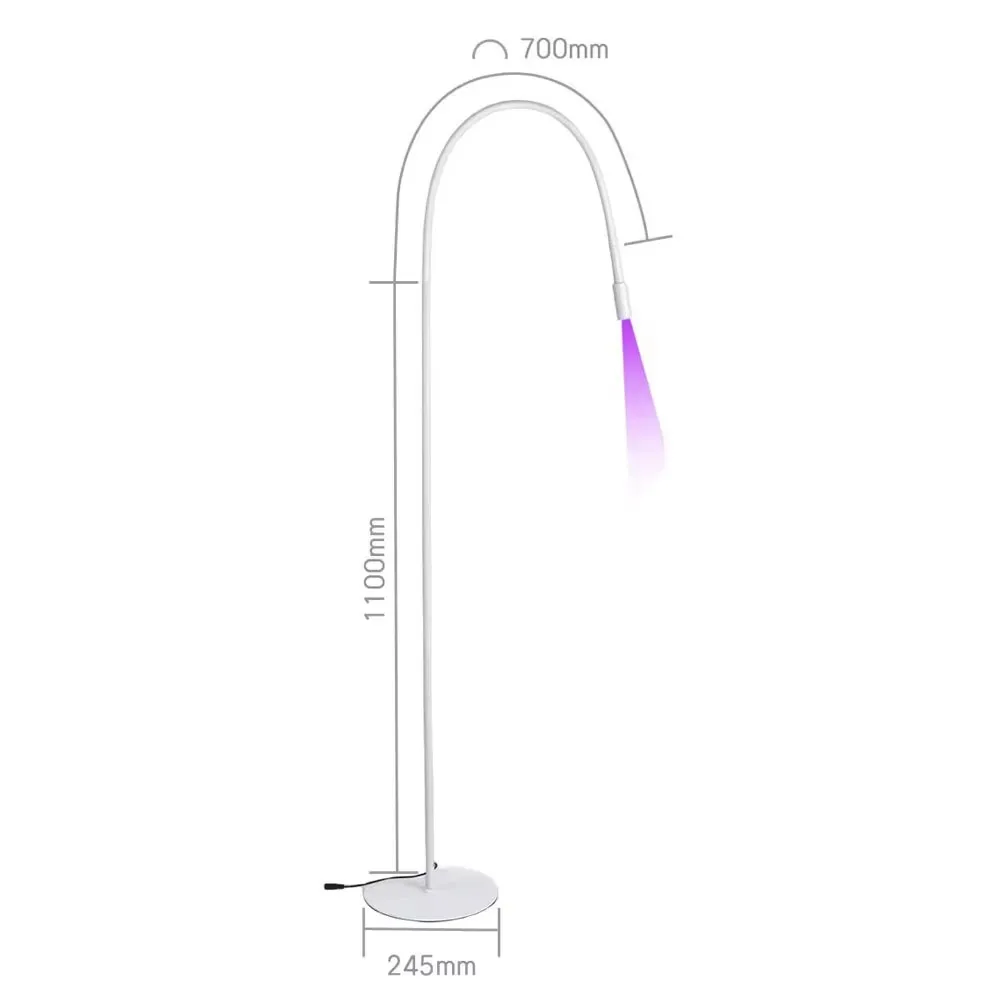 UV Lash Light Lash Lamp for Eyelash Extensions Floor UV Gel Nail Light with Foot Pedal Control Nail Cure Eyelash