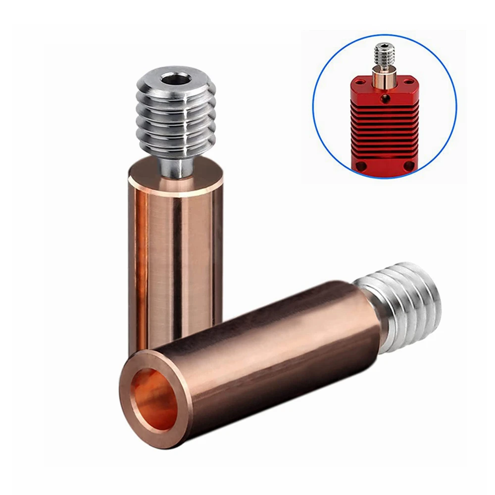 All Metal Bimetal Heatbreak Copper Titanium TC4 Throat High Temperature for Creality 3D Printer CR10 S4 S5 Ender 3 V2 Ender3 Pro